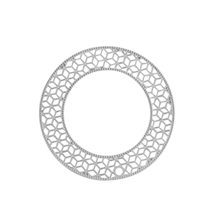 Stainless Steel - Rostfrei Stahl Anh&auml;nger Bohemian 31mm Silver