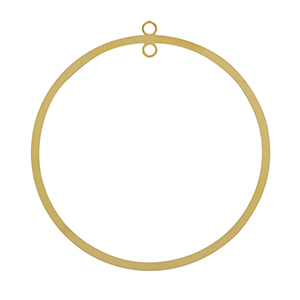 Stainless Steel - Rostfrei Stahl Anh&auml;nger 52mm Gold