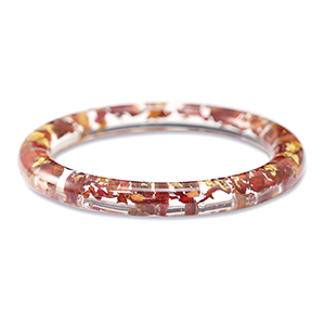 Armb&auml;nder mit getrockneter Blume Burgundy red-gold
