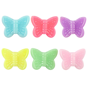 Acryl-Look-Perlen Schmetterling Multicolour pastel