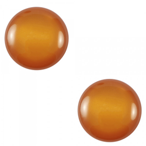 12 mm classic Cabochon Polaris Elements Lucido Harvest orange-brown