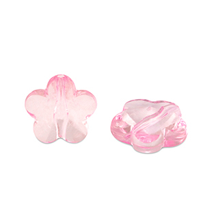 Acryl Perlen Blume Pink transparent