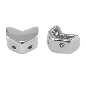 Tile beads Pfeil Silver