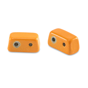 Tile beads Rechteck Orange