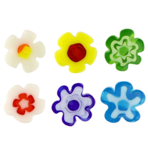 Millefiori-Perlen Blume Multicolour