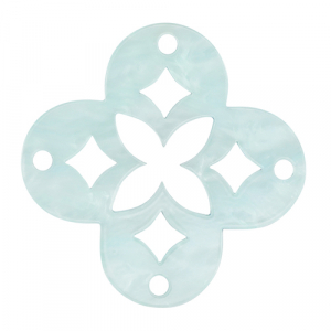 Resin Anh&auml;nger Mosaik Sky blue