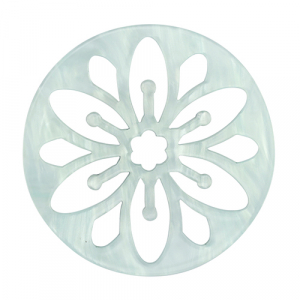 Resin Anh&auml;nger Mandala Sky blue