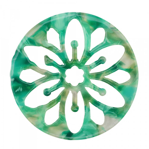 Resin Anh&auml;nger Mandala Turquoise-green