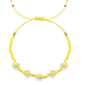 Armb&auml;nder Flower Yellow-white