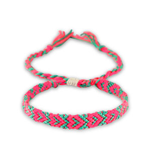 Armb&auml;nder Neon pink-turquoise green