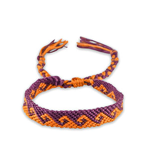Armb&auml;nder Grape purple-orange peel