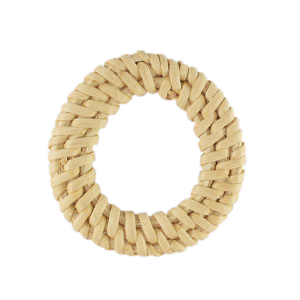 Rattan Anh&auml;nger 40mm Natural white