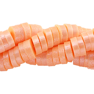 Katsuki Perlen 4mm Dahlia orange-pearl shine coating