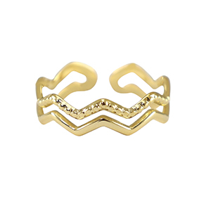 Ringe aus Stainless Steel - Rostfreiem Stahl Gold