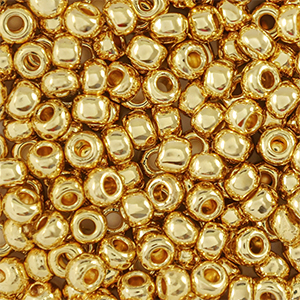 Preciosa Rocailles 24K 6/0-68304 Gold