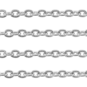 Stainless Steel - Rostfrei Stahl Schmuckzubeh&ouml;r Ankerkette Gliederkette Silver