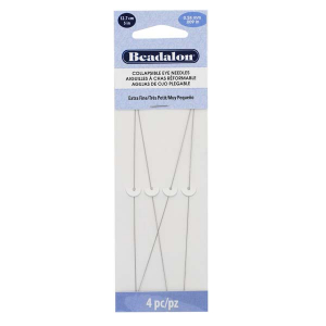 Beadalon flexibel F&auml;delnadel 12.7cm (Extra Fine) Silver