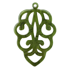 Resin Anh&auml;nger Moss green
