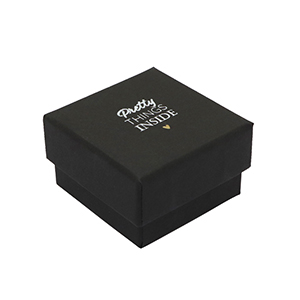 Schmuck-(Geschenk)-Box "Pretty things inside"&nbsp; Black