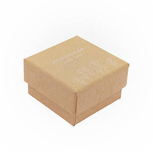 Schmuck-(Geschenk)-Box "handmade with love"&nbsp;Flowers Brown