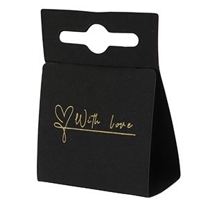 Schmuck Karten "with love" Black