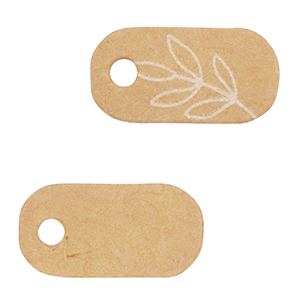 Schmuck Karten Flowers Brown