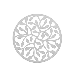 Stainless Steel - Rostfrei Stahl Anh&auml;nger Bohemian 33mm Silver