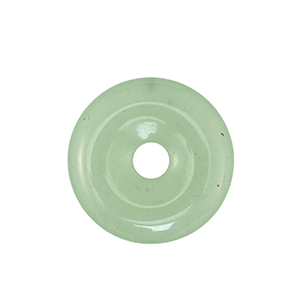 Naturstein Anh&auml;nger Aventurinquarz Donut 25mm Green