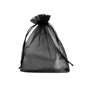 Schmuckbeutel Organza 10x12cm Black