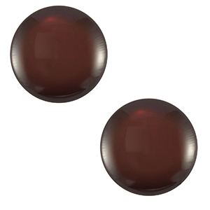 20 mm classic Cabochon Polaris Elements Lucido Cacao brown