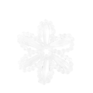 Top Facett Perlen Anh&auml;nger Blume Transparent