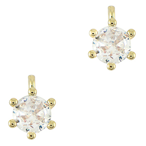 Brass TQ Metall Anh&auml;nger  Zirkonia Gold