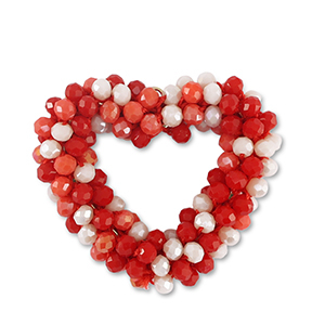 Top Facett Anh&auml;nger Herz Multicolour