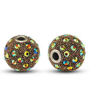 Bohemian-Perlen Dark purple-strass