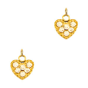 Stainless Steel - Rostfrei Stahl Anh&auml;nger Herz Gold