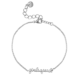 Armb&auml;nder aus Stainless Steel - Rostfreiem Stahl ''girlsquad'' Silver