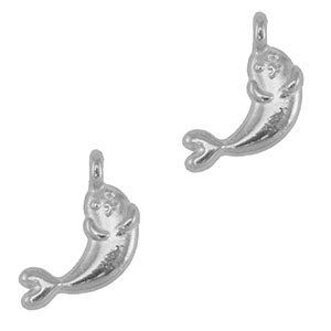 Metall Anh&auml;nger DQ Siegel Antik silber (Nickelfrei)