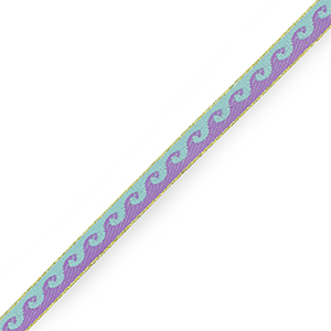 Schmuckband mit Text Wellen Blue-purple