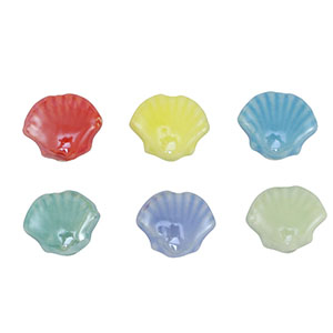 Perlen Keramik Muschel Multicolour