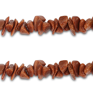 Chip Steine Perlen Glitter brick brown