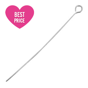 Stainless Steel - Rostfreiem Stahl Schmuckzubeh&ouml;r Kettelstifte 50mm Silber