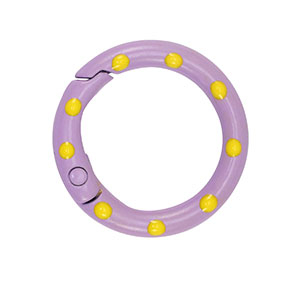 Farbiges Zubeh&ouml;r Schl&uuml;ssel Anh&auml;nger Ring Purple-yellow