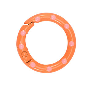 Farbiges Zubeh&ouml;r Schl&uuml;ssel Anh&auml;nger Ring Orange-pink