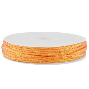 Makramee Band geflochten 1mm Orange metallic