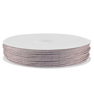 Makramee Band geflochten 1mm Light purple metallic