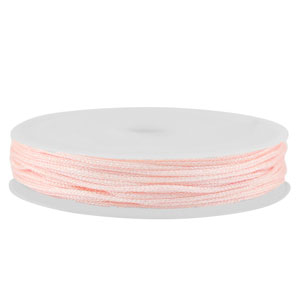 Makramee Band geflochten 1mm Light pink metallic