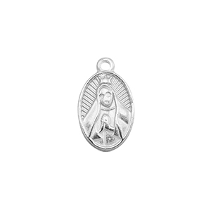 Stainless Steel - Rostfrei Stahl Anh&auml;nger Betende Madonna Silver