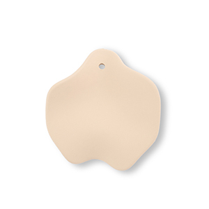 Acryl Anh&auml;nger Blatt Dark beige