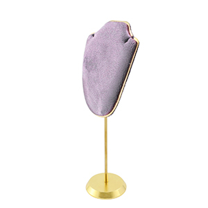 Schmuckdisplay B&uuml;ste f&uuml;r Ketten Lilac purple-gold