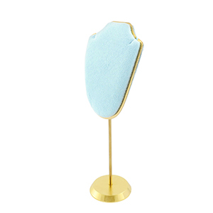 Schmuckdisplay B&uuml;ste f&uuml;r Ketten Ice blue-gold